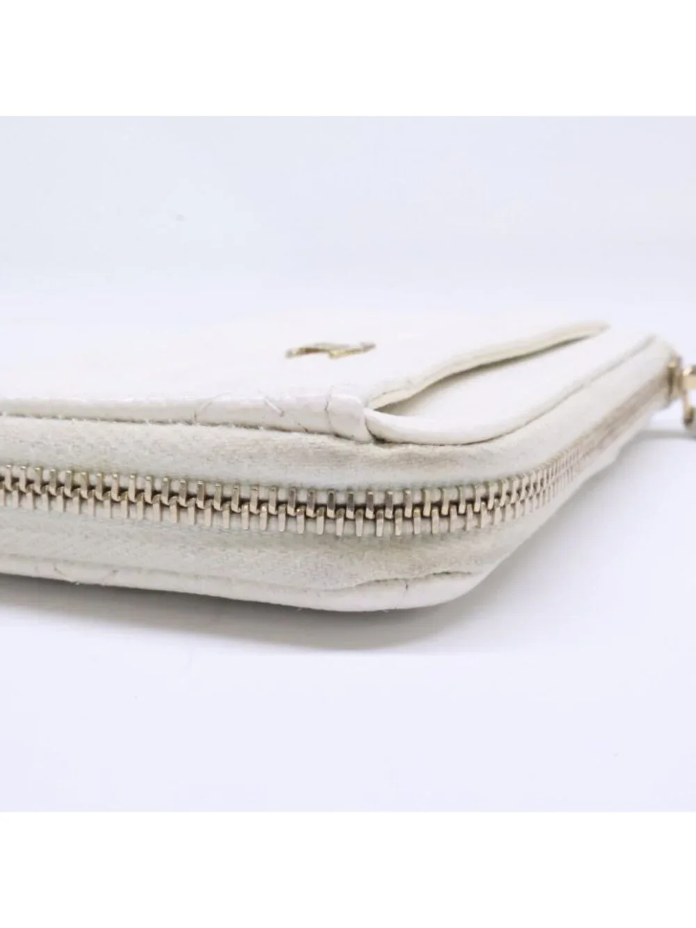 Chanel Caviar Leather Quilted L-shaped Zipper Card